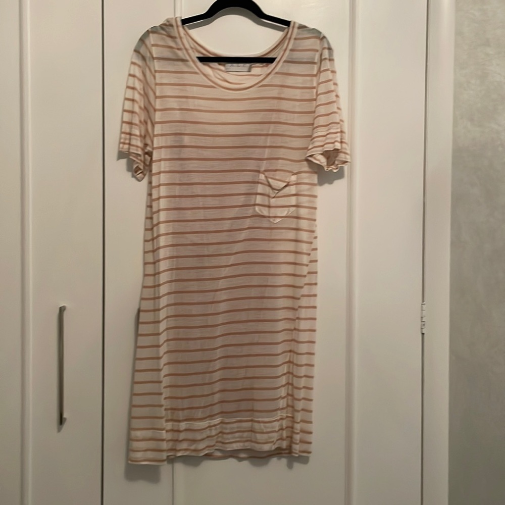 ALC Striped Medium T-Shirt Dress